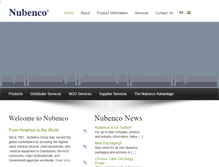 Tablet Screenshot of nubenco.com